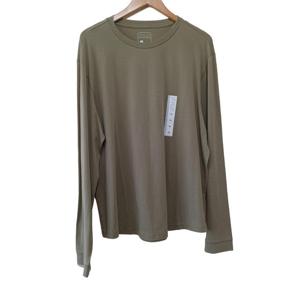 Stylus Big and Tall Mens Round Neck Long Sleeve T-Shirt Size XL - Picture 1 of 3